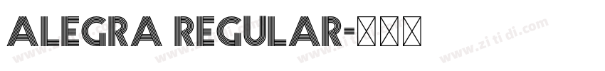 Alegra Regular字体转换 Alegra Regular字体转换